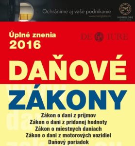 Publikácie Vzory daňových podaní a Daňové zákony 2016