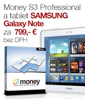 Objednávka Money S3 Professional s tabletom Samsung Galaxy Note za 799 €