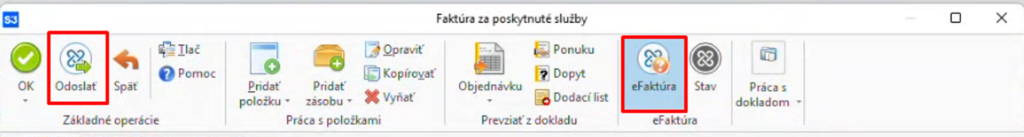 Takto označené faktúry môžete odosielať jednotlivo aj hromadne.