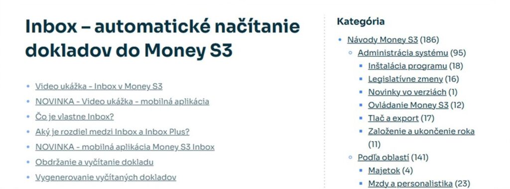 Kompletný návod na používanie Inboxu v Money S3