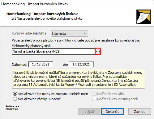 Nastavenie elektronického platobného styku kurzlistek7-1